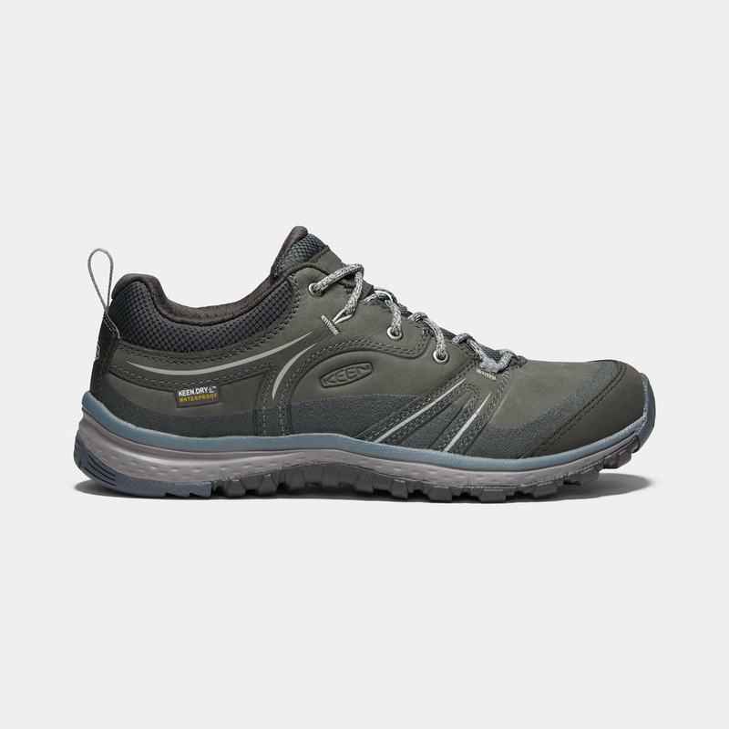 Zapatos Trekking Keen Terradora Cuero Waterproof Para Mujer Verde Oscuro Oliva - Zapatos Keen Mexico